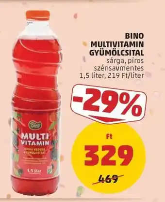PENNY Bino multivitamin gyümölcsital ajánlat