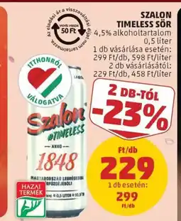 PENNY Szalon timeless sör ajánlat