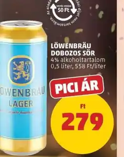 PENNY Löwenbräu dobozos sör ajánlat