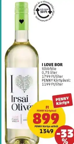 PENNY I love bor ajánlat