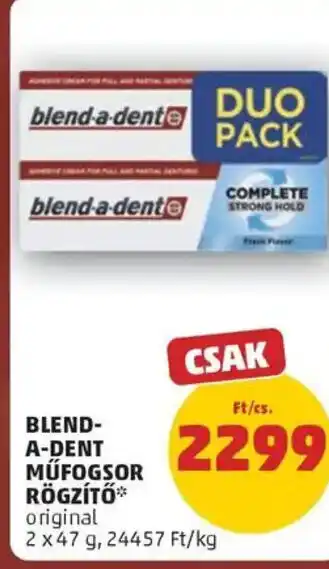 PENNY Blend-A-Dent műfogsor rögzítő ajánlat