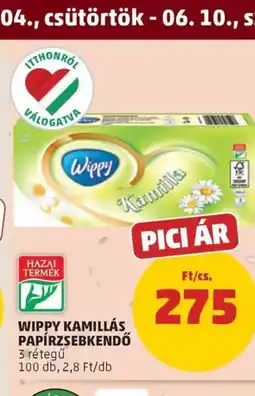 PENNY Wippy kamillás papírzsebkendő ajánlat