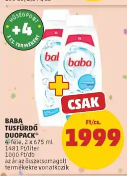 PENNY Baba tusfürdő duopack ajánlat