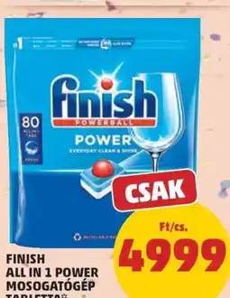 PENNY Finish all in 1 power mosogatógép tabletta ajánlat