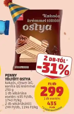 PENNY Penny töltött ostya ajánlat