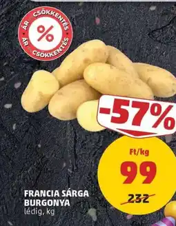 PENNY Francia sárga burgonya ajánlat