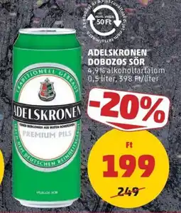 PENNY Adelskronen dobozos sör ajánlat