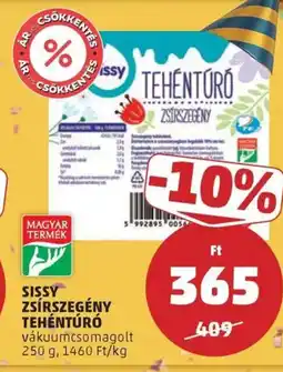 PENNY Sissy zsírszegény tehéntúró ajánlat