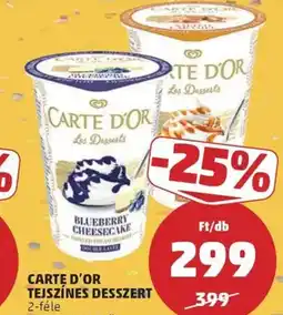 PENNY Carte dor tejszínes desszert ajánlat