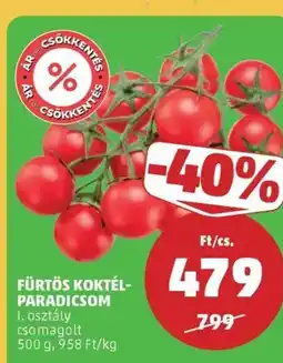 PENNY Fürtös koktélparadicsom ajánlat