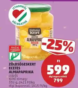 PENNY Zöldségeskert ecetes almapaprika ajánlat