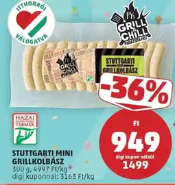 PENNY Grill & chill stuttgarti mini grillkolbász ajánlat