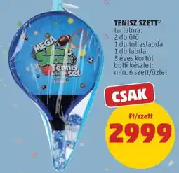 PENNY Tenisz szett ajánlat
