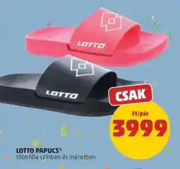PENNY Lotto papucs ajánlat