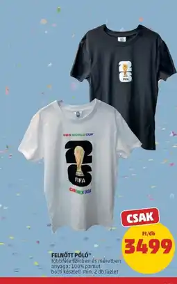 PENNY Felnőtt póló ajánlat