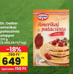 Spar Dr. Oetker amerikai palacsinta alappor ajánlat