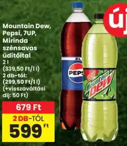 Spar Mountain Dew, Pepsi, 7UP, Mirinda szénsavas üdítőital ajánlat