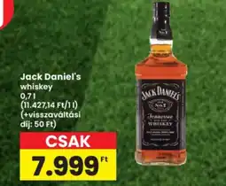 Spar Jack Daniels whiskey ajánlat