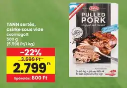 Spar Tann sertés, csirke sous vide ajánlat