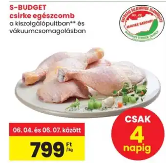 Spar S-BUDGET csirke egészcomb ajánlat