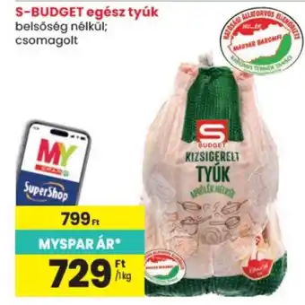 Spar S-BUDGET egész tyúk ajánlat