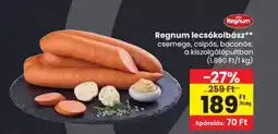 Spar Regnum lecsókolbász ajánlat