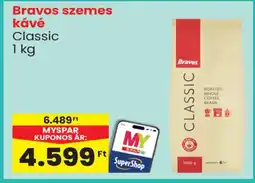 Spar Bravos szemes kávé Classic ajánlat