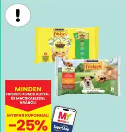 Spar Purina Friskies kutya- és macskaeledel ajánlat