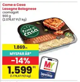 Spar Come a Casa Lasagne Bolognese ajánlat