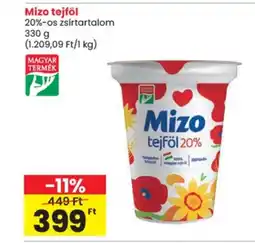 Spar Mizo tejföl ajánlat