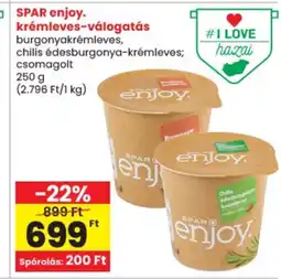 Spar Spar enjoy. Krémleves-válogatás ajánlat