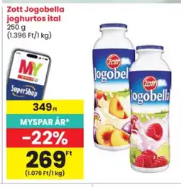 Spar Zott Jogobella joghurtos ital ajánlat