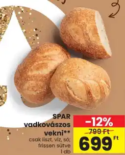 Spar Spar vadkovászos vekni ajánlat