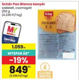Spar Schär Pan Blanco kenyér ajánlat