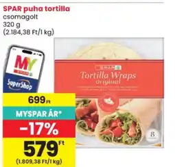 Spar Spar puha tortilla ajánlat
