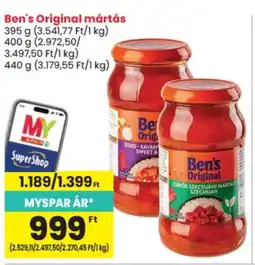 Spar Bens Original mártás ajánlat
