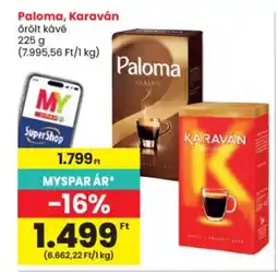 Spar Paloma, Karaván őrölt kávé ajánlat