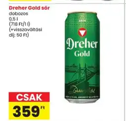 Spar Dreher Gold sör ajánlat