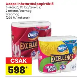 Spar Ooops! Háztartási papírtörlő ajánlat