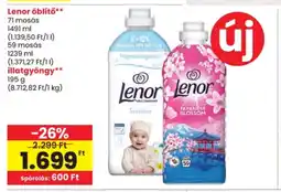 Spar Lenor öblítő, illatgyöngy ajánlat