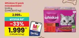 Spar Whiskas 12 pack macskaeledel ajánlat