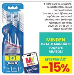 Spar Oral-B manuális fogkefe ajánlat