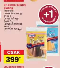 Spar Dr. Oetker Eredeti puding ajánlat