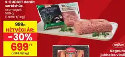 Spar S-BUDGET darált sertéshús ajánlat