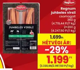 Spar Regnum juhbeles virsli ajánlat