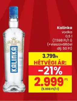 Spar Kalinka vodka ajánlat