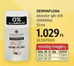 DM DERMAFLORA dezodor gél stift ajánlat