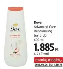 DM Dove Advanced Care Rebalancing tusfürdő ajánlat