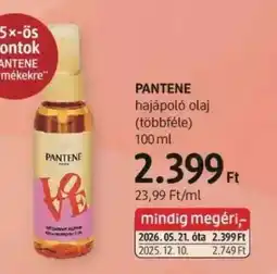 DM PANTENE hajápoló olaj ajánlat