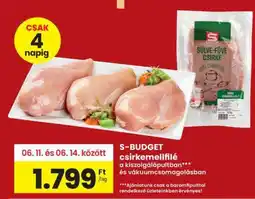 Interspar S-BUDGET csirkemellfilé ajánlat